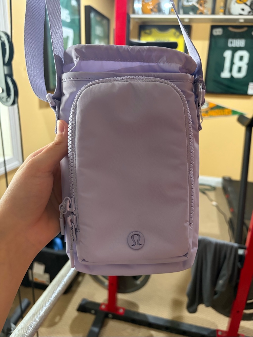 lululemon athletica Lavender Crossbody waterbottle Bag